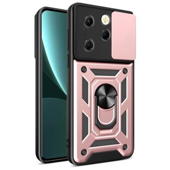 RING CAMERA Kryt s držiakom pre Infinix Hot 40 / Hot 40 Pro ružový