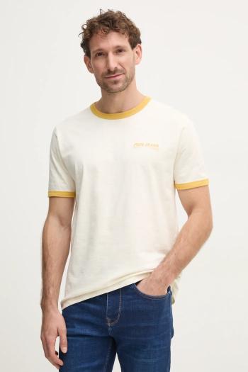 Bavlnené tričko Pepe Jeans PACEY pánske, béžová farba, jednofarebné, PM509724