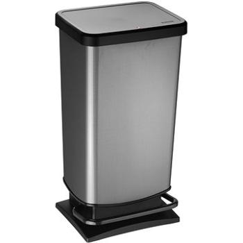 Rotho Odpadkový kôš PASO 40 L – karbón (1754111006)