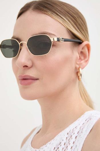 Slnečné okuliare Gucci dámske, zlatá farba