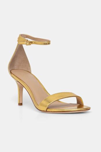 Kožené sandále Lauren Ralph Lauren Allie Mid zlatá farba, 802978207001