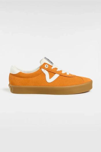 Semišové tenisky Vans Sport Low unisex, oranžová farba, VN000CQR52K1