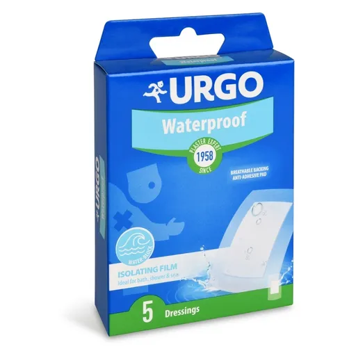 URGO Waterproof vodeodolná náplasť aquafilm 5 kusov