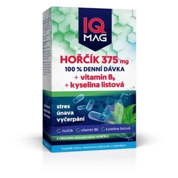 IQ MAG horčík 375 mg + B6 + kys. listová 60 kapsúl
