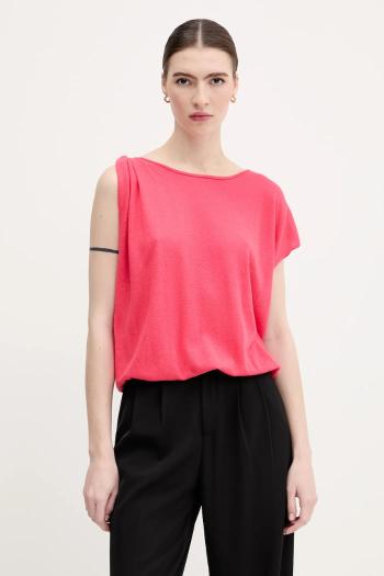 Tričko United Colors of Benetton dámske, ružová farba, 103BD10DX