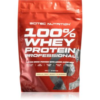 Scitec Nutrition 100% Whey Protein Professional srvátkový proteín s tráviacimi enzýmami príchuť Vanilla/ Forest Fruit 500 g