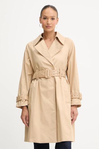 Trenčkot Guess RAPHAELLE béžová farba, W5YL02 WHDF1