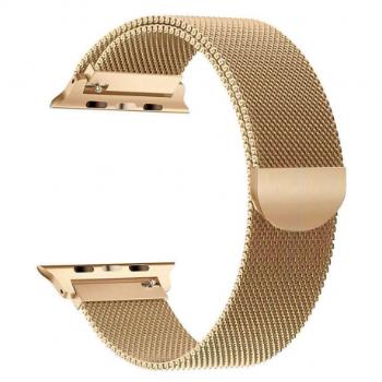 BStrap Milanese remienok na Apple Watch 38/40/41mm, Golden (SAP004C04)