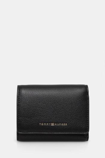Peňaženka Tommy Hilfiger dámska, čierna farba, AW0AW17740