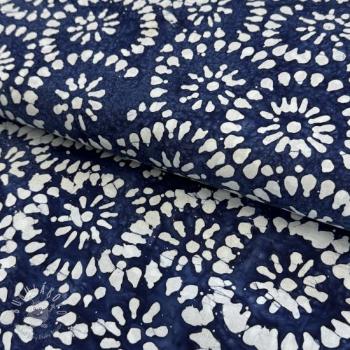 Bavlnená látka BATIK NEW INDIGO design B