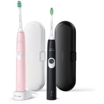 Philips Sonicare 4300 HX6800/35 Sonic Electric periuță de dinți, 2 setari Black and Pink 1 buc