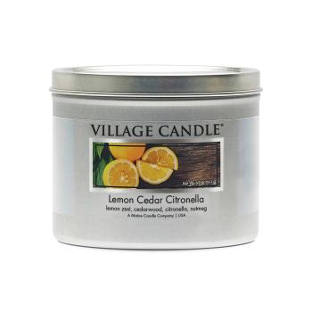 Village Candle Vonná sviečka Lemon Cedar Citronella 311 g