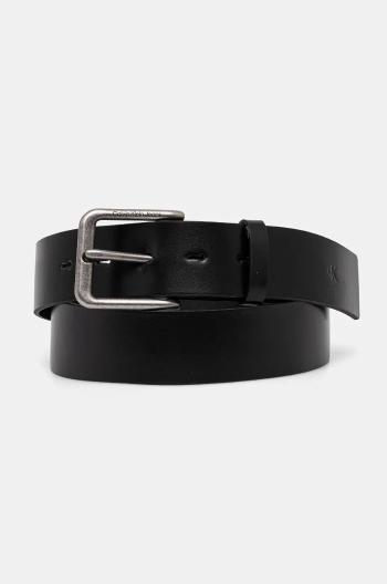 Kožený opasok Calvin Klein Jeans pánsky, čierna farba, K50K512102