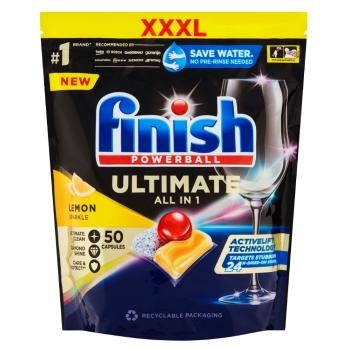 FINISH Ultimate All in 1 Kapsule do umývačky riadu Lemon Sparkle 50 ks