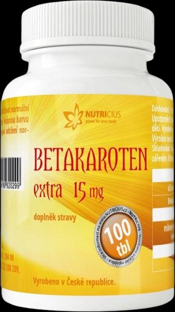 NUTRICIUS Betakaroten EXTRA 15 mg 100 tabliet