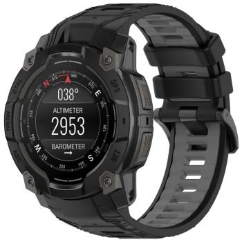 SPORTY Vymeniteľný silikónový remienok Garmin Instinct 3 50mm BLACK GRAY