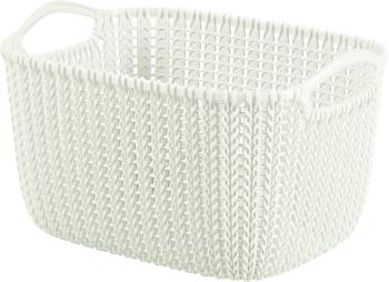 CURVER - Kôš umelá hmota hranatý 8L biely Knit