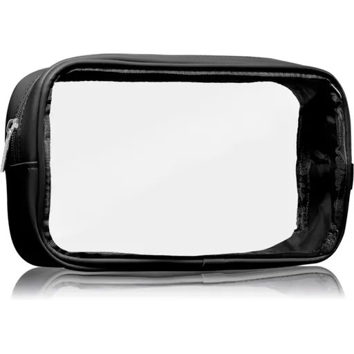 Notino Travel Collection Medium Clear Organizer transparentná kozmetická taštička M Black 24x12,5x5 cm 1 ks