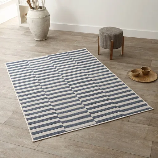 Obdĺžnikový pruhovaný obojstranný koberec
