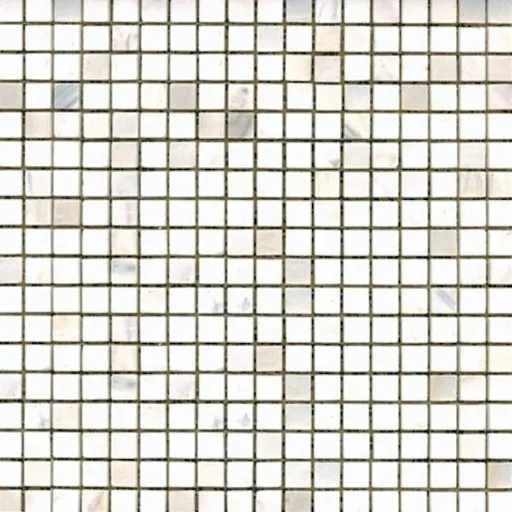 Kamenná mozaika Premium Mosaic Stone bílá 30x30 cm leštěná STMOS15WHP
