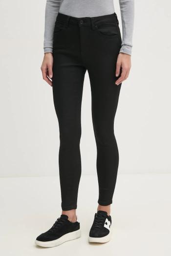 Rifle Pepe Jeans SUPER SKINNY JEANS HW dámske, čierna farba, PL204738XM7
