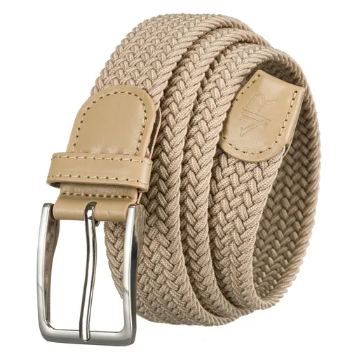 Elastický béžový pánsky opasok z popruhu – Rovicky