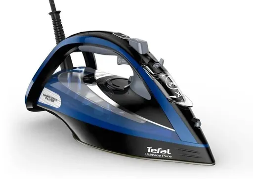 Tefal Ultimate Pure FV9848E0 naparovacia žehlička, 3200 W, Anti-Drip, automatické vypnutie, modrá / čierna