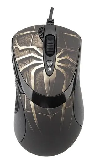 A4tech XL-747H, herná myš, ANTI-VIBRATE, 3600DPI, motív pavúk hnedý