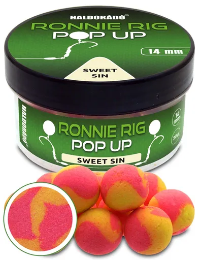 Haldorádó plávajúce boilie pop-up ronnie rig 30 g 14 mm - sweet sin