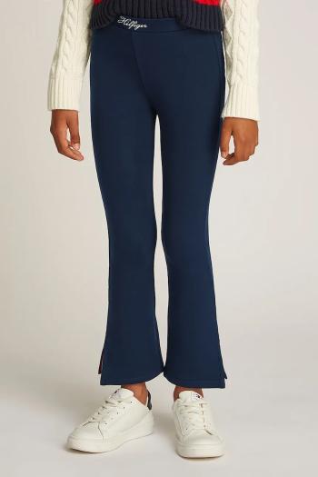 Detské legíny Tommy Hilfiger tmavomodrá farba, jednofarebné, KG0KG08301