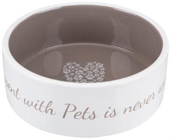 Trixie Pet's Home bowl, ceramic, 0.8 l/ř 16 cm, cream/taupe