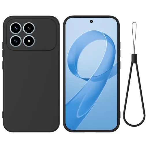 RUBBER Ochranný obal pre POCO F8 Pro čierny