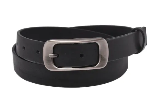 Kožený dámsky opasok 720-25-35 čierny pracka Justína