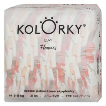 KOLORKY DAY Jednorazové EKO plienky kvety M (5-8 kg) 21 kusov