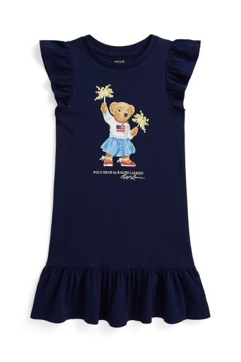 Šaty Polo Ralph Lauren tmavomodrá farba, mini, rovný strih, 312971136001