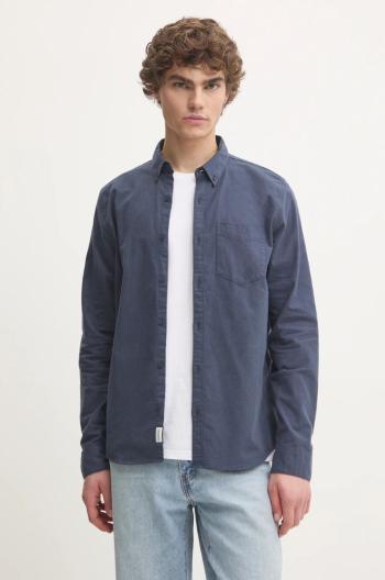 Košeľa Hollister Co. pánska, tmavomodrá farba, regular, s golierom button-down, KI325-4056