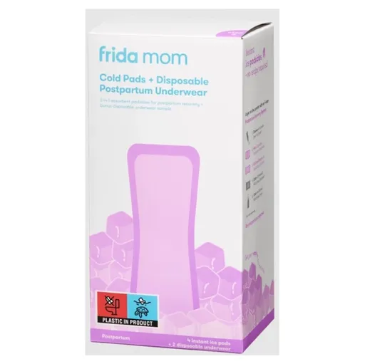 FRIDA MOM Chladiace ice maxi vložky a jednorazové popôrodné nohavičky