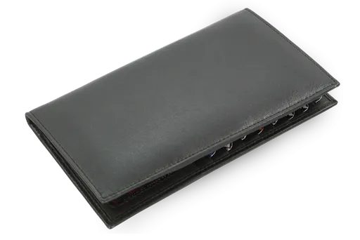 Čierna kožená dokladovka 514-0007-60