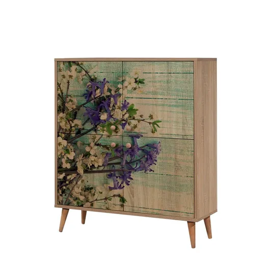 Skrinka Mega Sonoma Oak Flowers II