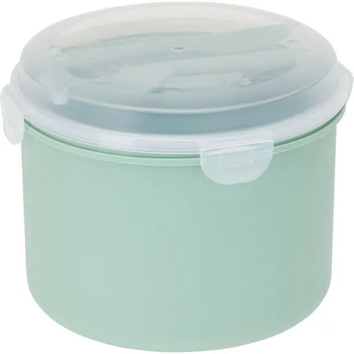 EH Krabička na obed s nádobkou na dresing a príborom, zelená