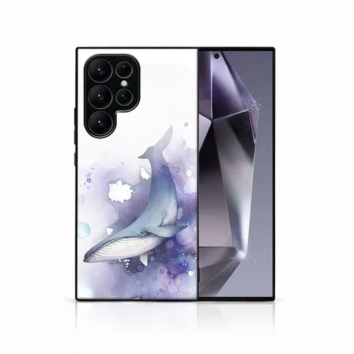 MY ART Ochranný kryt pre Samsung Galaxy S24 Ultra 5G WHALE (242)