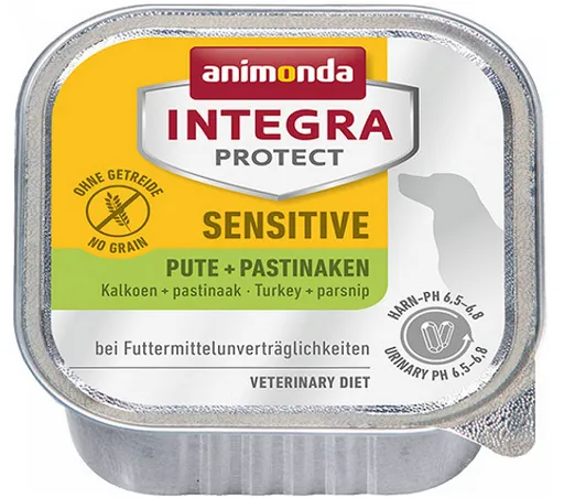 Animonda Integra Protect Adult Dog Sensitive morčacie s paštrnákom 11 x 150 g