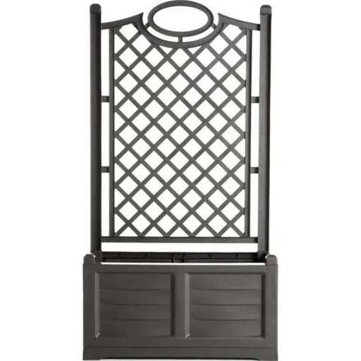 Bama Veľkoobjemový kvetináč s okrasnou opierkou Separe antracit, 80 x 150 x 42,5 cm