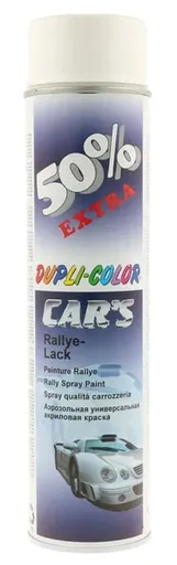 CAR´S RALLY PAINT - Nitro-kombinačná farba v spreji na auto biela matná 0,6 L