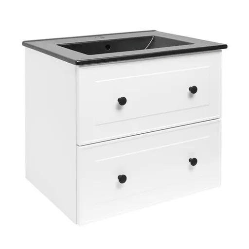 Kúpeľňová skrinka s umývadlom Naturel Forli 60x53x46 cm biela lesk FORLI60BIUC