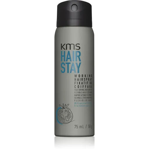KMS Hair Stay Working Hairspray lak na vlasy pre vlasy namáhané teplom 75 ml
