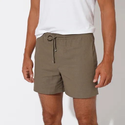 Pohodlné plátenné šortky