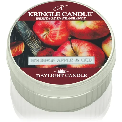 Kringle Candle Bourbon Apple & Oud čajová sviečka 42 g