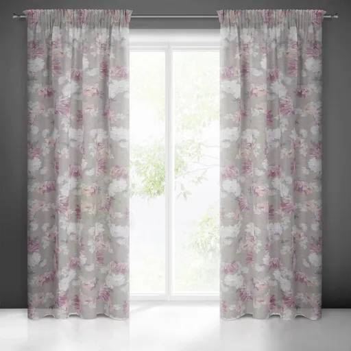 ArtFir Záves SHERRY P | strieborná/ružová 140 x 300 cm