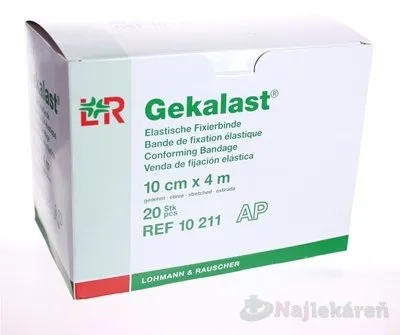 GEKALAST HYDROF. ELAST. FIXAČNÝ OBVAZ 10cmx4m 20ks